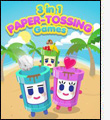 3 in 1 Paper-Tossing Games